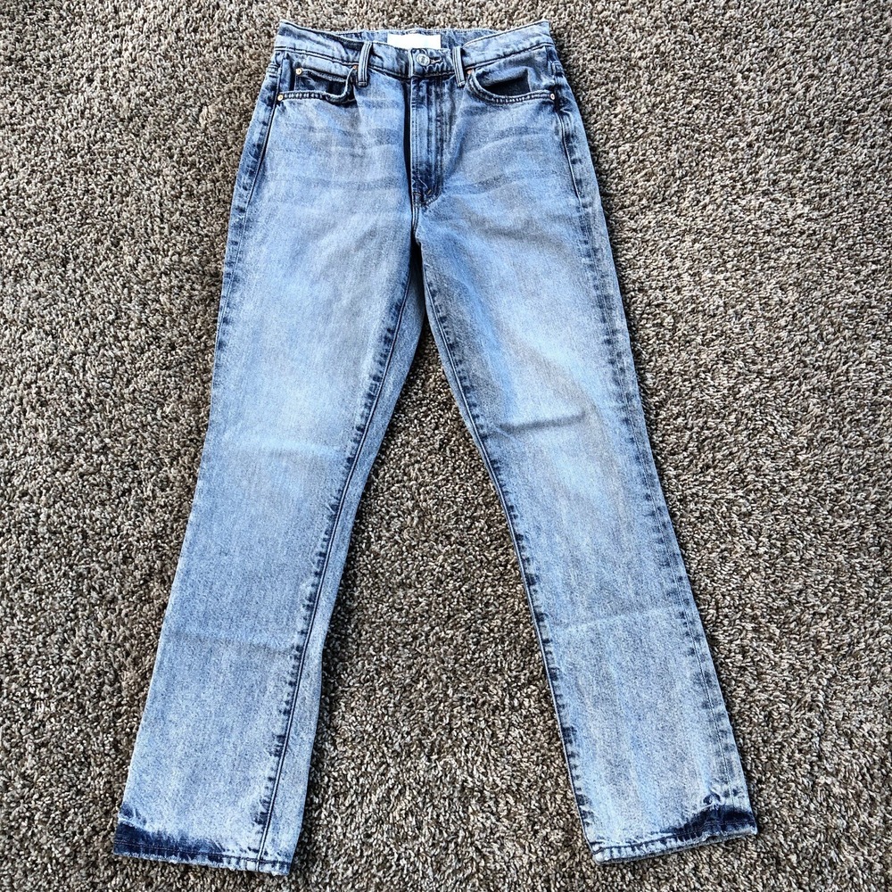 Mother Superior The Swooner Rascal Ankle Jeans Womens 26 Signs & Symbols Wash